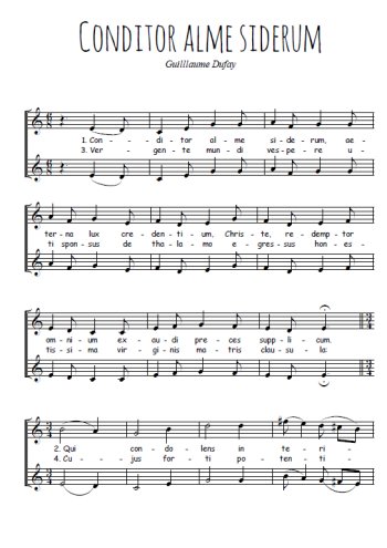 Guillaume Dufay - Conditor alme siderum